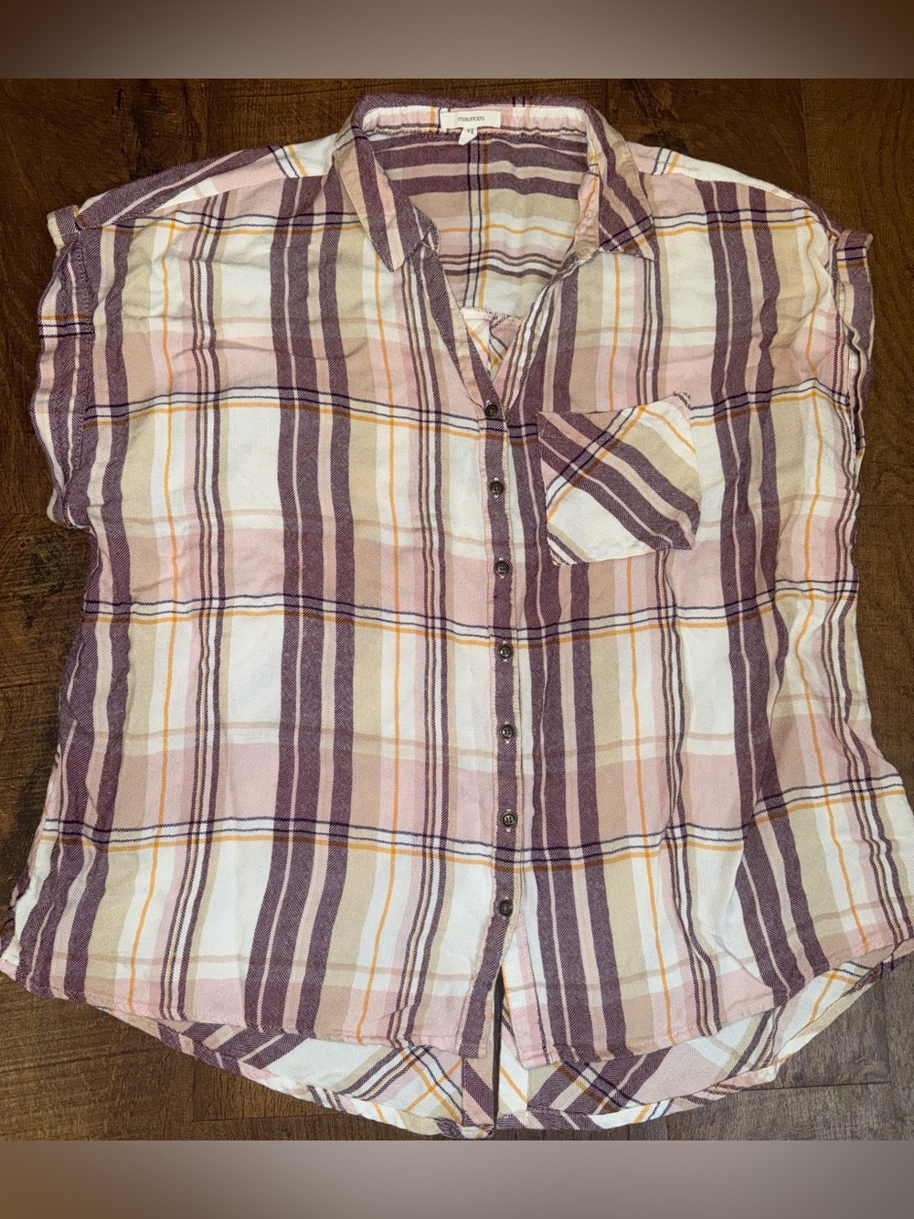 Maurices Plaid Button-Up Shirt